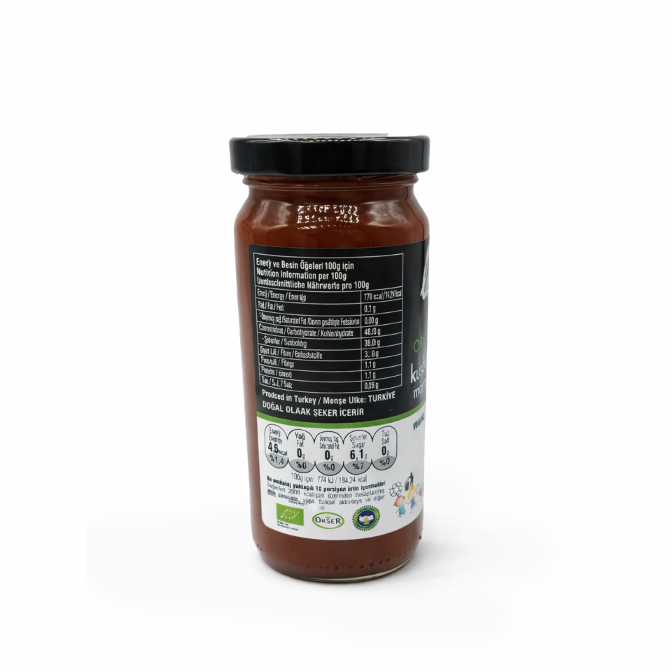 Organik Kuşburnu Marmelatı 280g