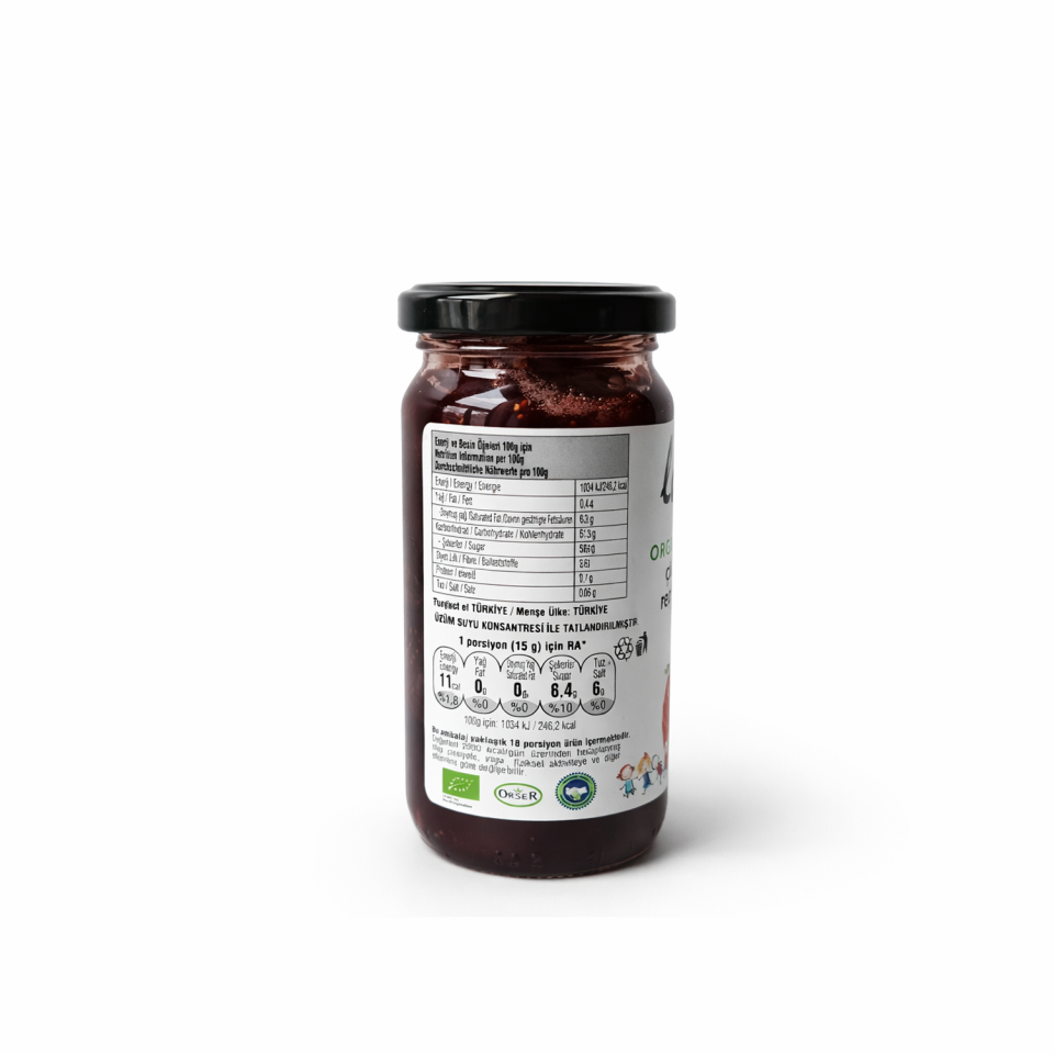 Organik Çilek Reçeli 280g