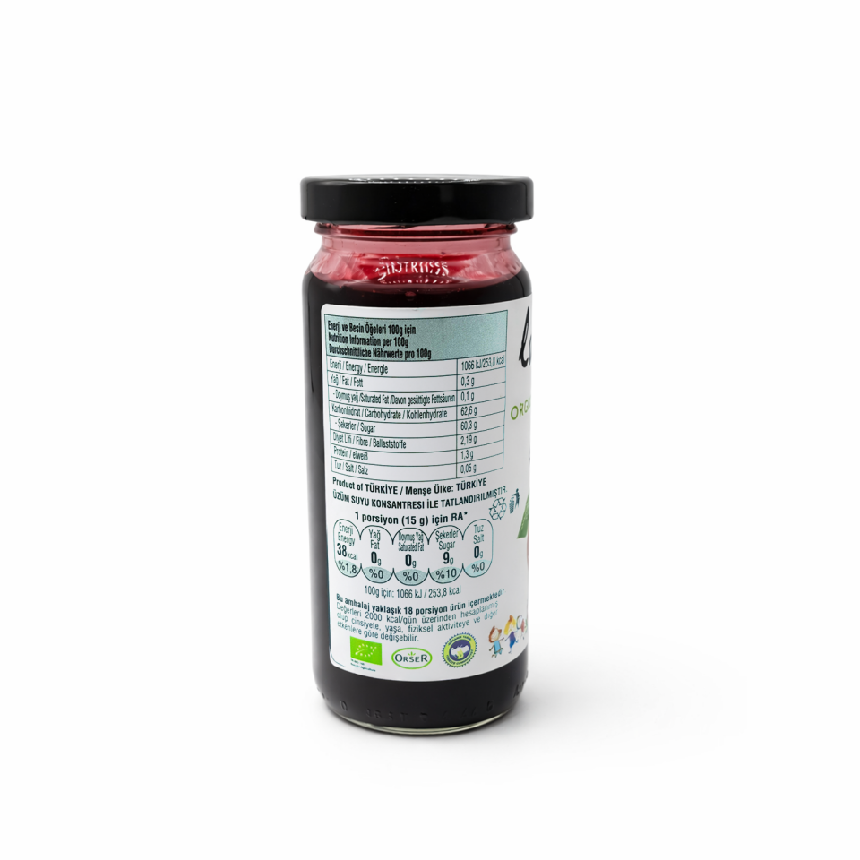 Organik Vişne Reçeli 280g