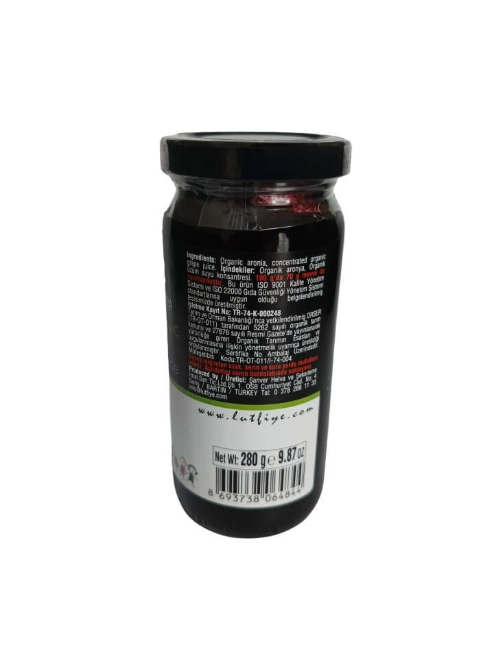 Organik Aronya Marmelatı 280g